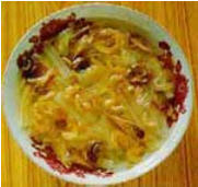 Chinese Food Recipe: Cauliflower with Chinese Ham